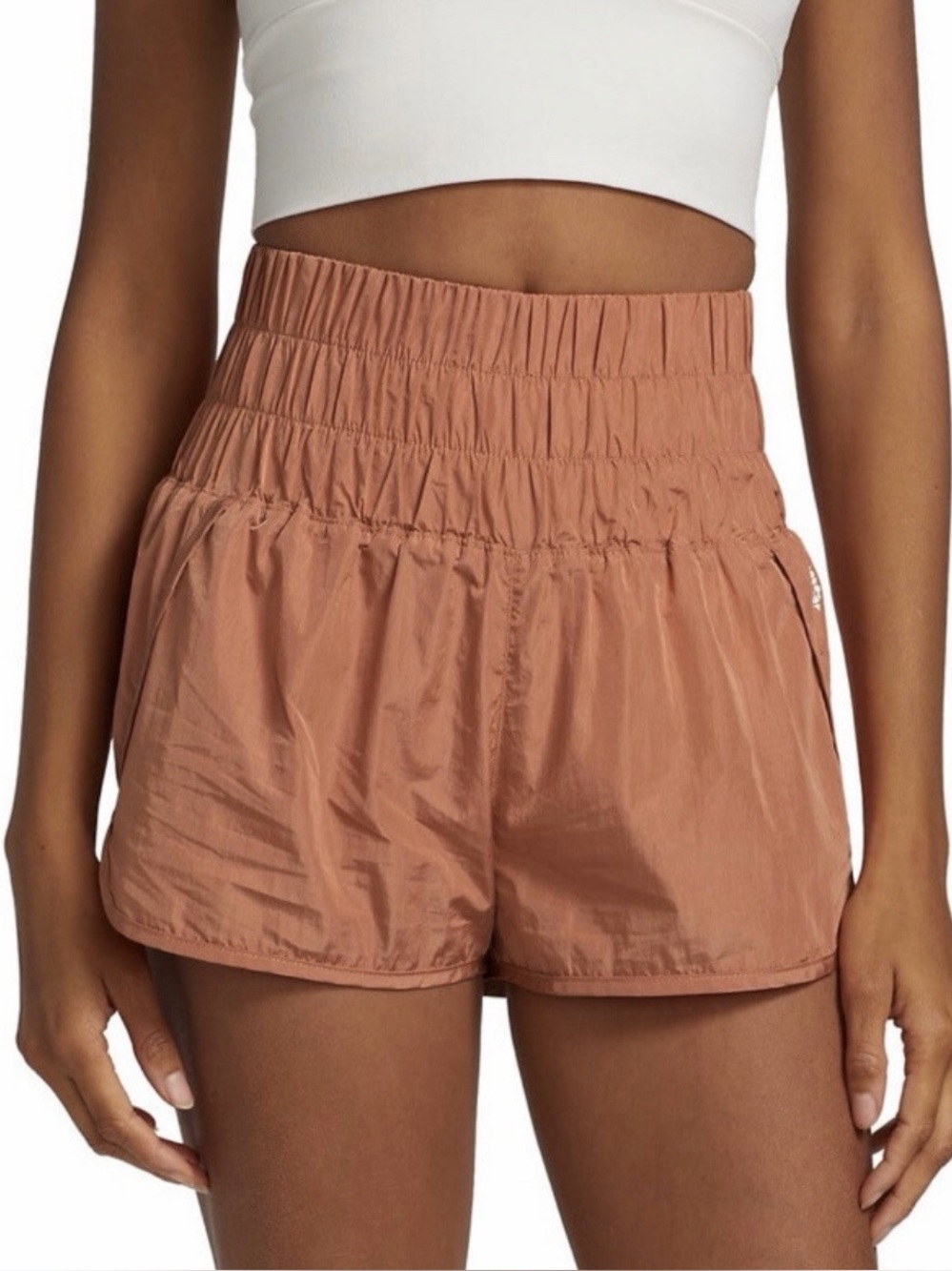 Free People Movement The Way Home Shorts in Clay/Coral Size Medium